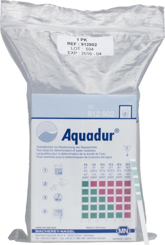 Testovací proužky tvrdosti vody, <sup>AQUADUR®</sup>