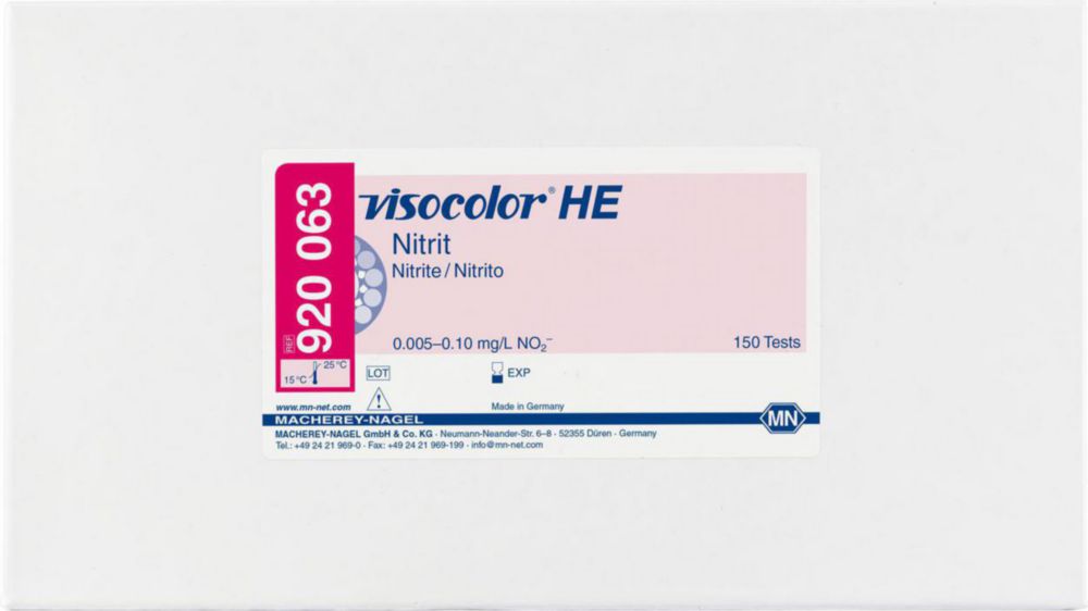 Testovací soupravy, <i><sup>VISOCOLOR®HE</sup> pro </i>analýzu vody