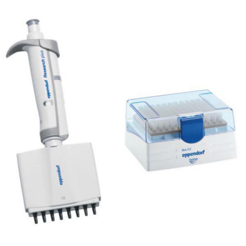 Vícekanálové mikrolitrové pipety Eppendorf <sup>Research®</sup> plus (obecný laboratorní produkt), variabilní