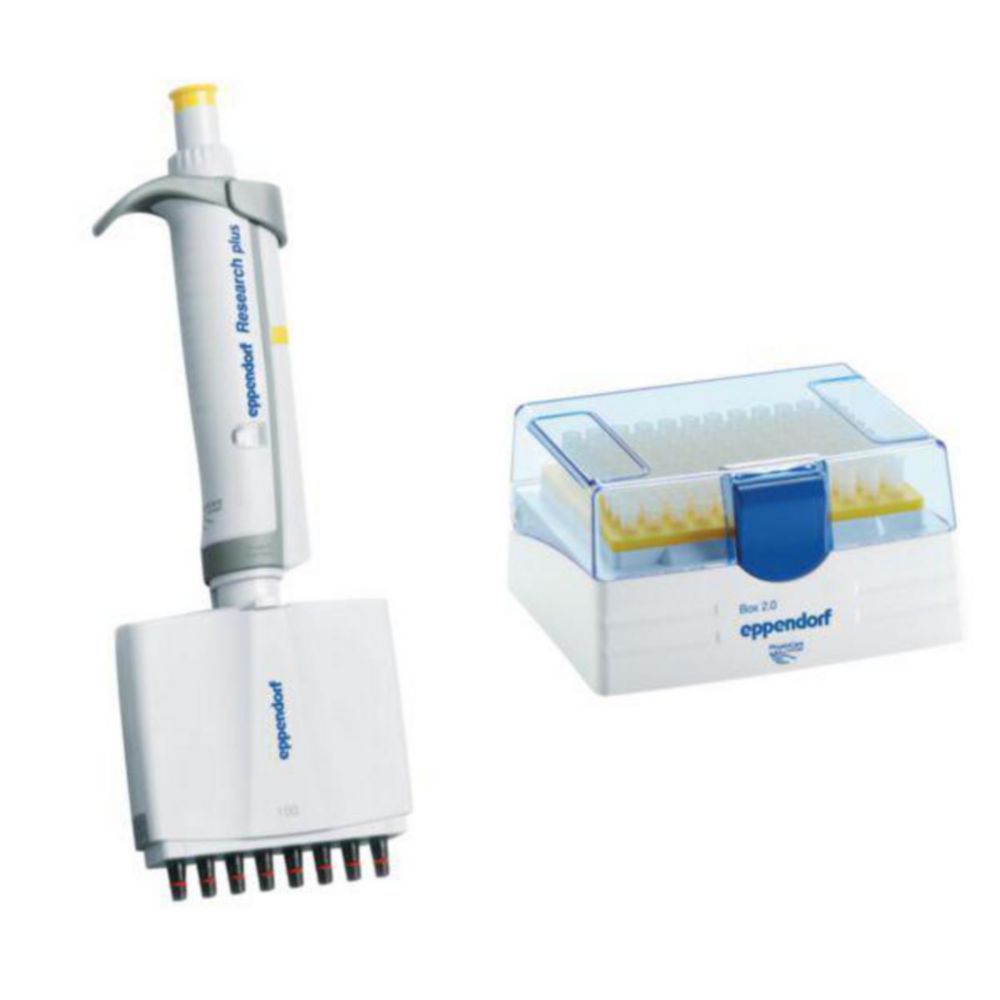 Vícekanálové mikrolitrové pipety Eppendorf <sup>Research®</sup> plus (obecný laboratorní produkt), variabilní