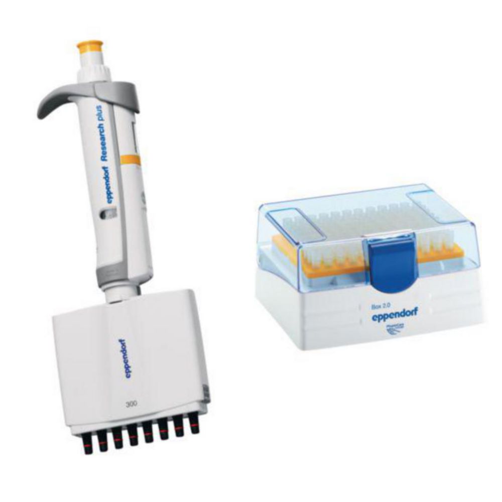 Vícekanálové mikrolitrové pipety Eppendorf <sup>Research®</sup> plus (obecný laboratorní produkt), variabilní