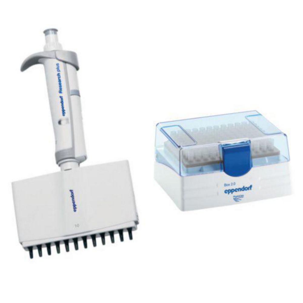 Vícekanálové mikrolitrové pipety Eppendorf <sup>Research®</sup> plus (obecný laboratorní produkt), variabilní