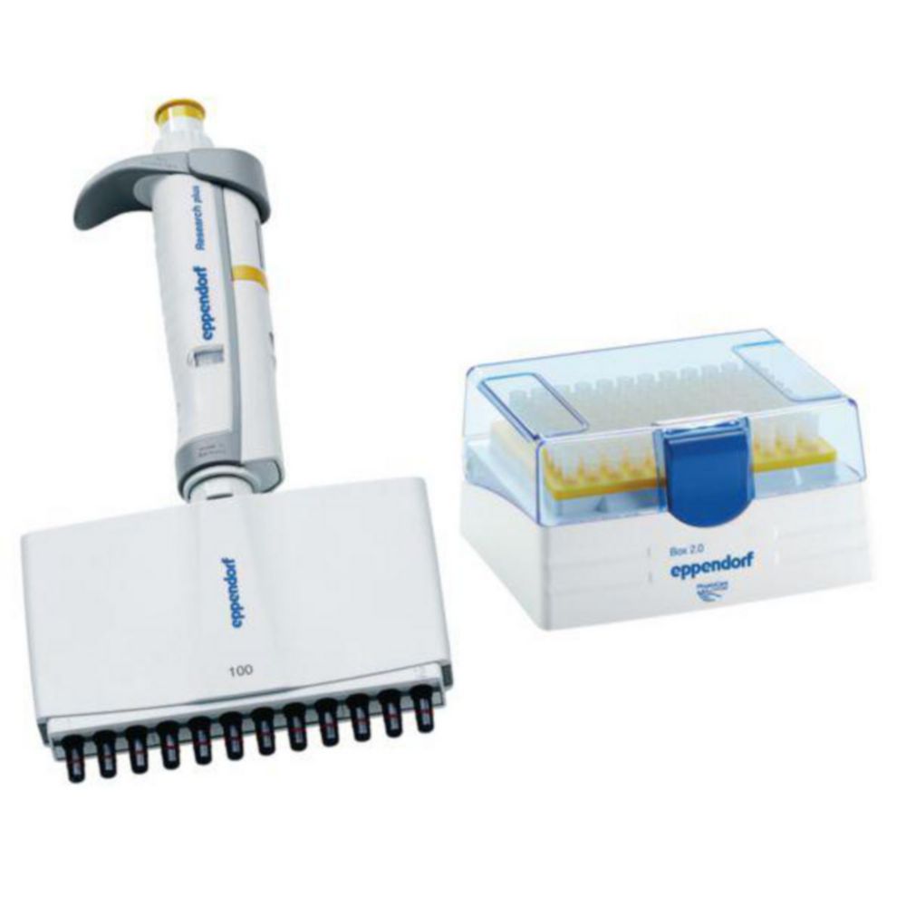 Vícekanálové mikrolitrové pipety Eppendorf <sup>Research®</sup> plus (obecný laboratorní produkt), variabilní