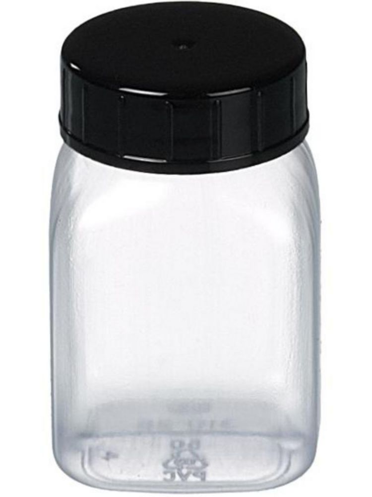 Čtvercové nádoby s širokým hrdlem, PVC, průhledné