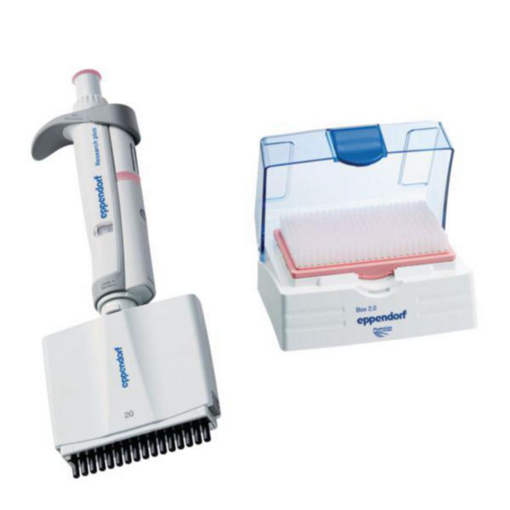 Vícekanálové mikrolitrové pipety Eppendorf <sup>Research®</sup> plus (obecný laboratorní produkt), variabilní