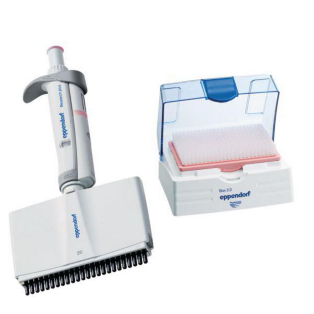 Vícekanálové mikrolitrové pipety Eppendorf <sup>Research®</sup> plus (obecný laboratorní produkt), variabilní