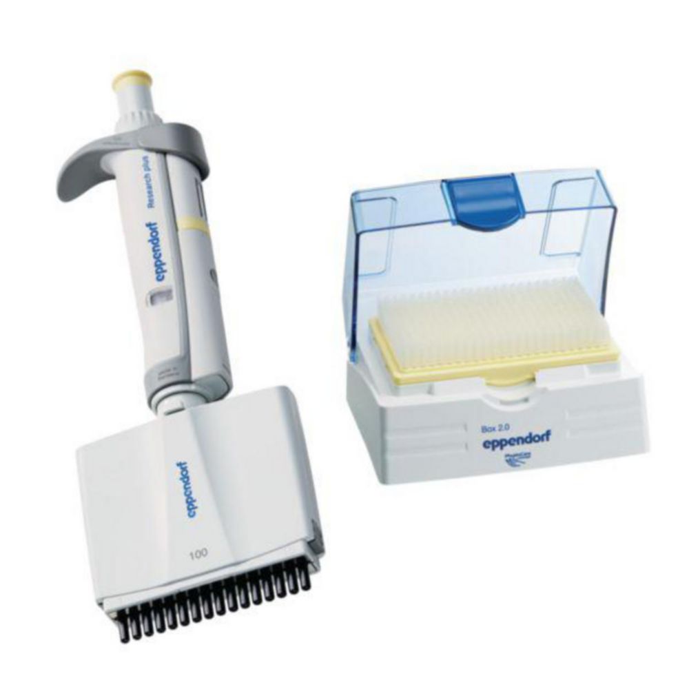 Vícekanálové mikrolitrové pipety Eppendorf <sup>Research®</sup> plus (obecný laboratorní produkt), variabilní