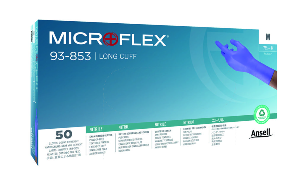Jednorázové rukavice MICROFLEX® 93-853, nitrilové