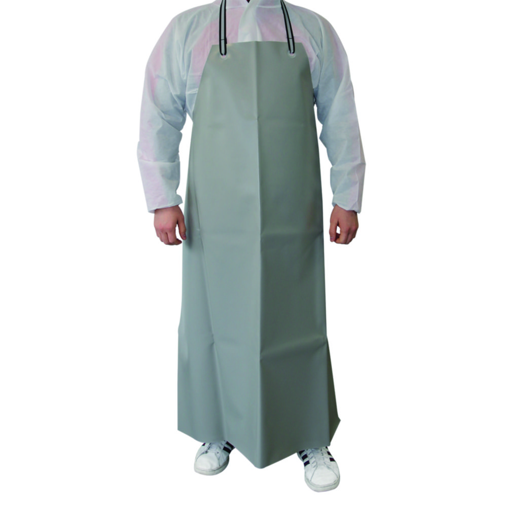 LLG-Working and chemical protective aprons Guttasyn<sup>®</sup>, PVC/PE, light grey