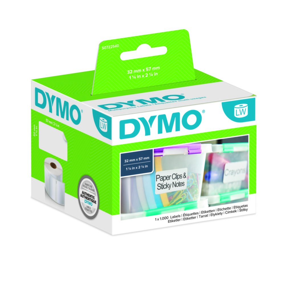 Papírové štítky LabelWriter™ pro tiskárny štítků <sup>DYMO®</sup>, odnímatelné
