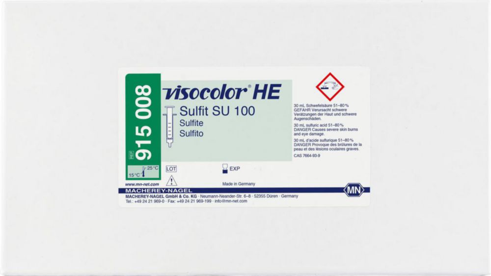 Testovací soupravy, <i><sup>VISOCOLOR®HE</sup> pro </i>analýzu vody