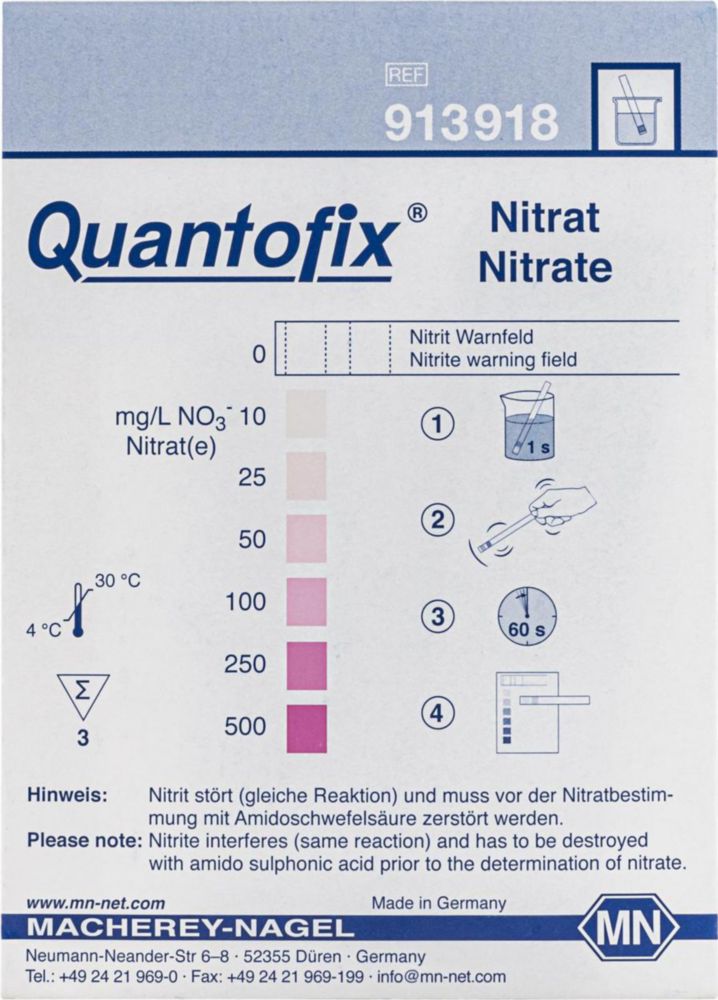 Testovací proužky <sup>QUANTOFIX®</sup> 