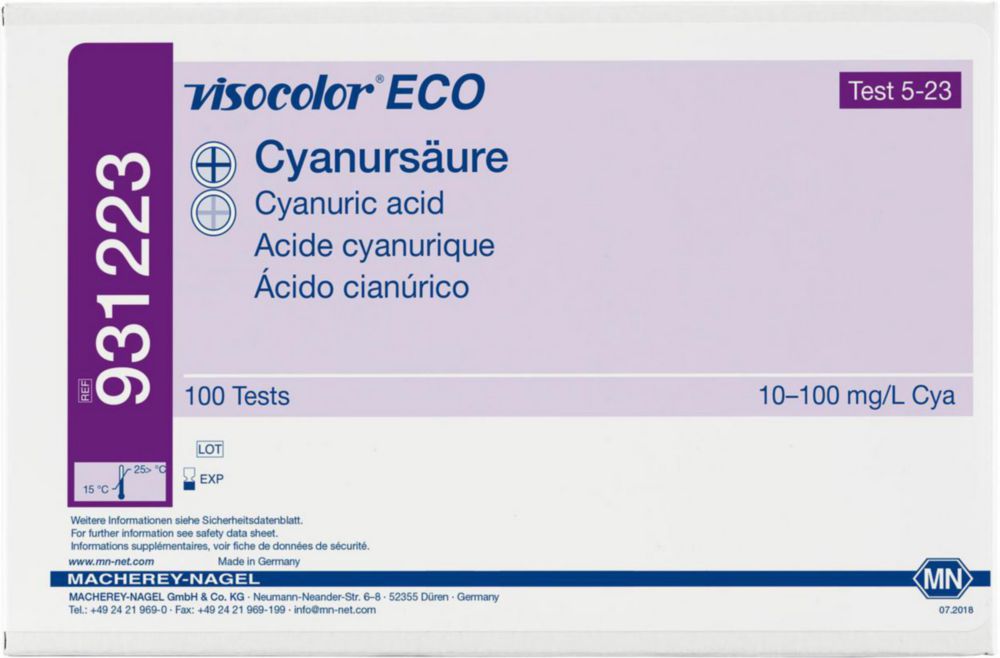 Testovací soupravy, <i><sup>VISOCOLOR®ECO</sup> pro </i>analýzu vody, doplňovací balení