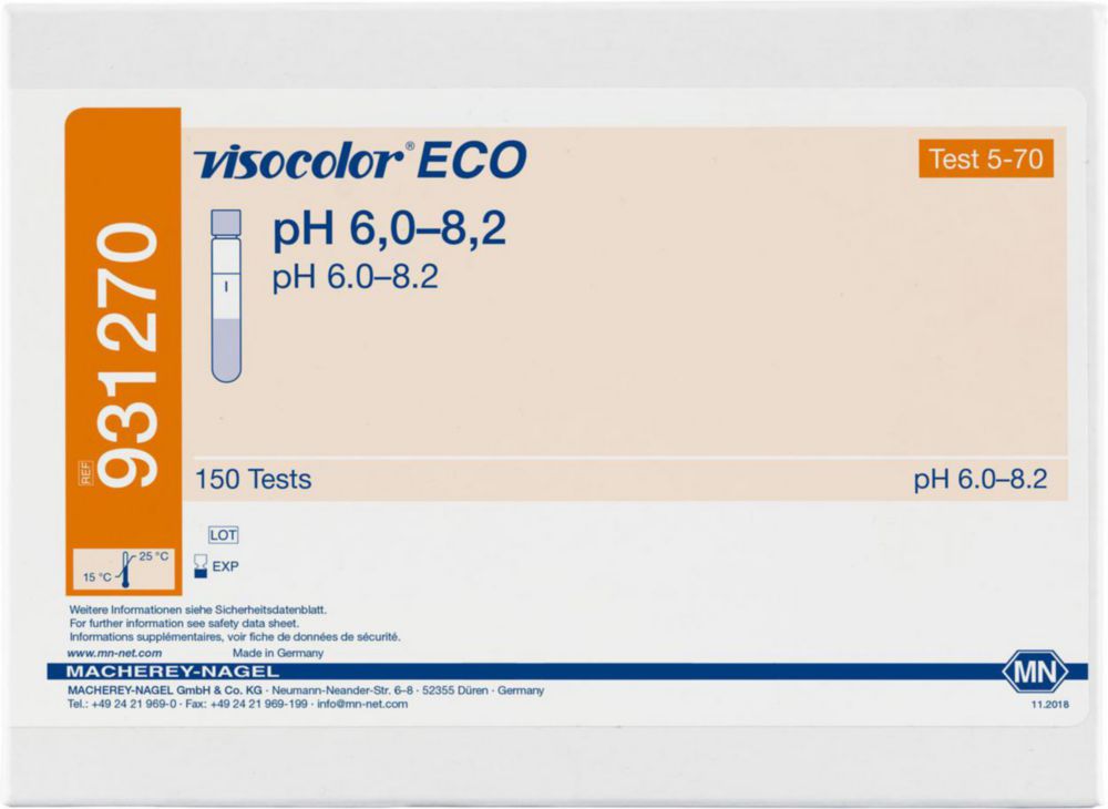 Testovací soupravy, <i><sup>VISOCOLOR®ECO</sup> pro </i>analýzu vody, doplňovací balení