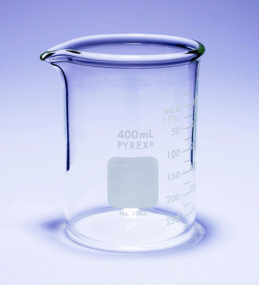 Kádinky, nízký tvar, těžké, <sup>Pyrex®</sup>