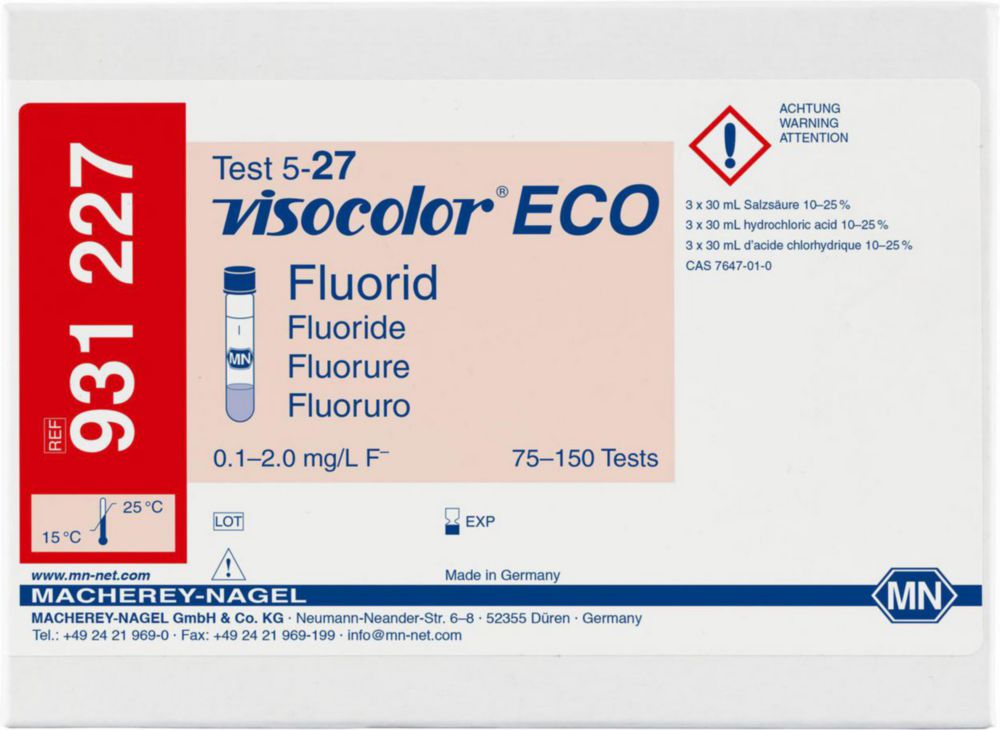 Testovací soupravy, <i><sup>VISOCOLOR®ECO</sup> pro </i>analýzu vody, doplňovací balení