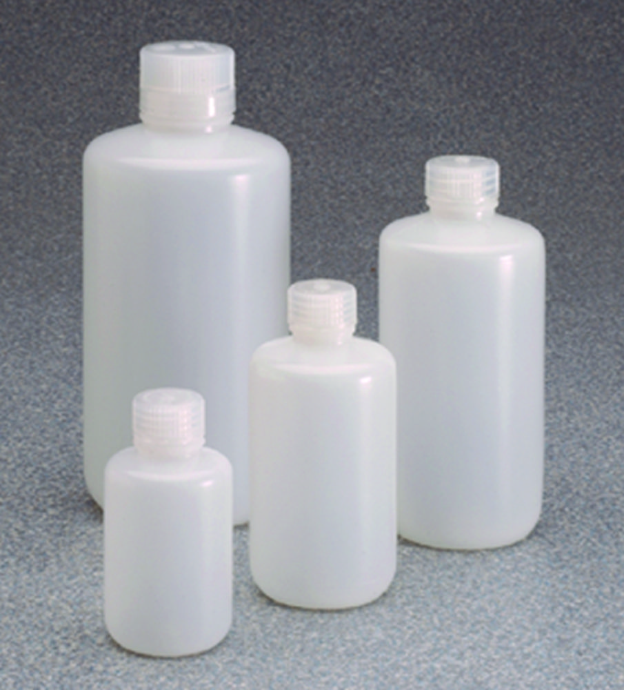 Lahve s úzkým hrdlem Nalgene™ s nízkým obsahem částic Typ 382099, PassPort IP2, HDPE, se šroubovacím uzávěrem, PP