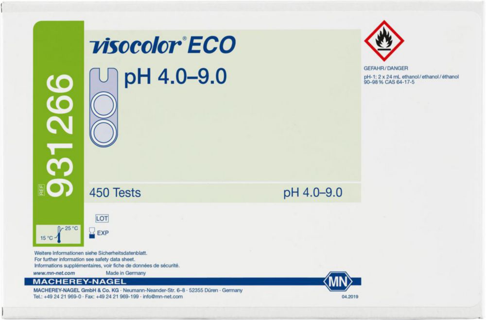 Testovací soupravy, <i><sup>VISOCOLOR®ECO</sup> pro </i>analýzu vody, doplňovací balení