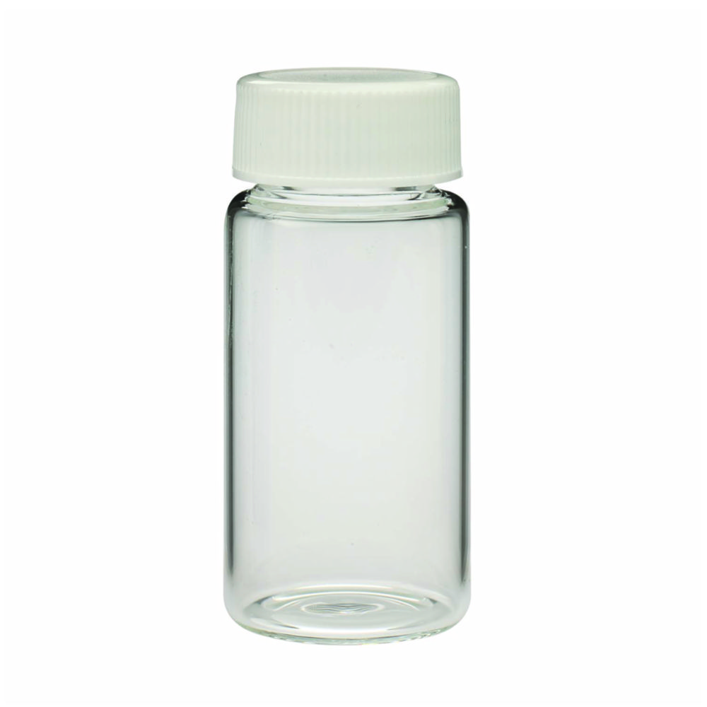 Scintillation Vials, borosilicate glass, caps attached