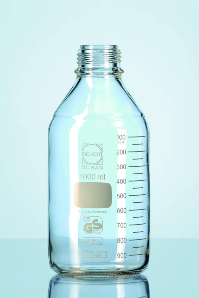 Laboratorní lahve Premium, <sup>DURAN®</sup>, bez uzávěru