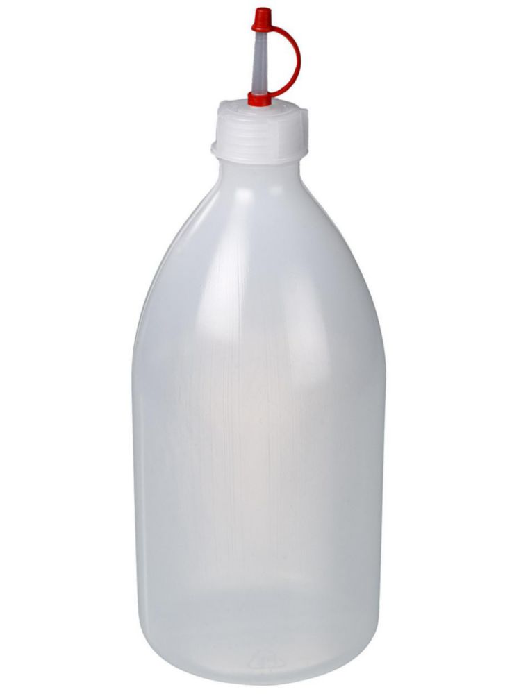 Lahve s úzkým hrdlem, s kapacím uzávěrem, LDPE