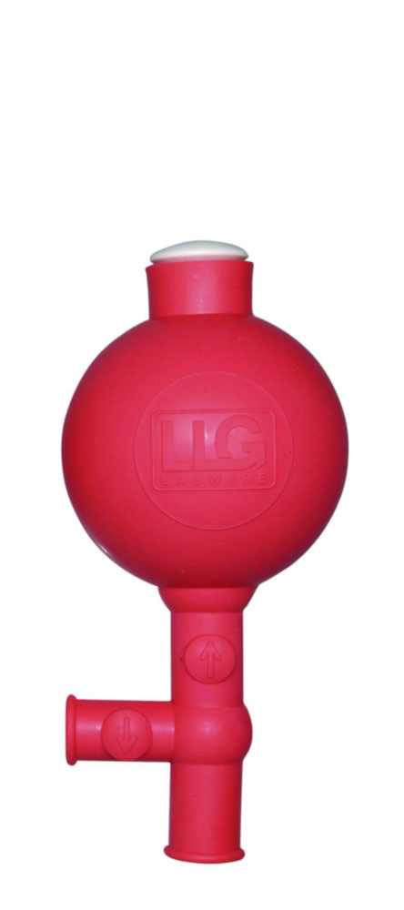 LLG-Bezpečnostní balonek na pipety, pryžová, červená