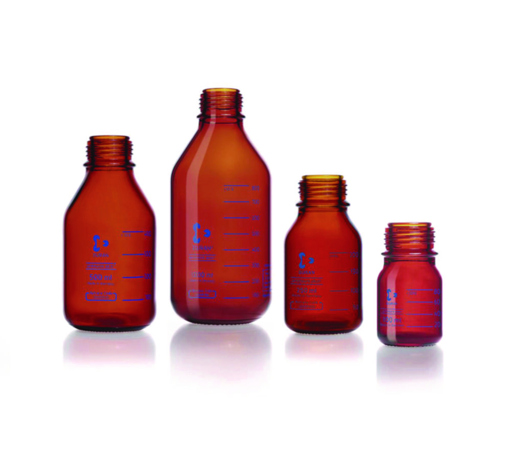 Lahve na reagencie <sup>DURAN®</sup>, jantarové, odolné proti tlaku