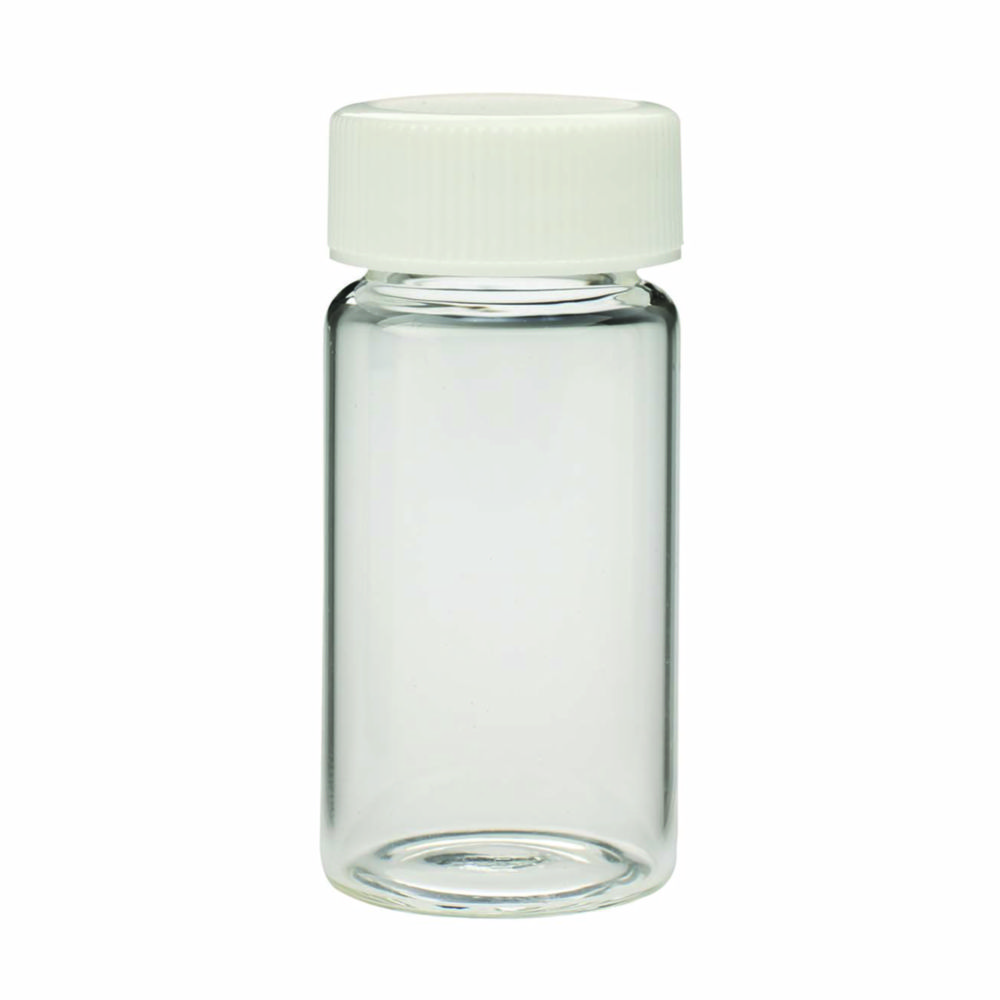 Scintillation Vials, borosilicate glass, caps attached