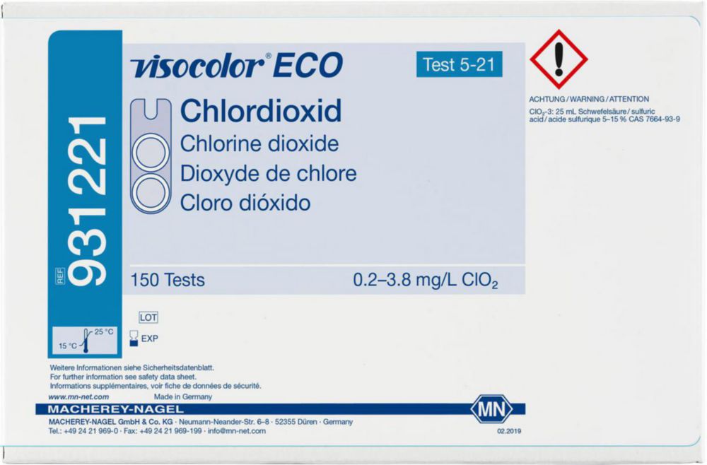 Testovací soupravy, <i><sup>VISOCOLOR®ECO</sup> pro </i>analýzu vody, doplňovací balení