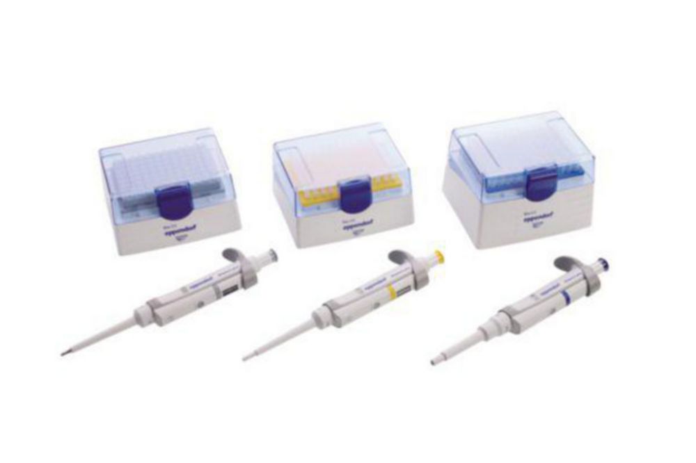Jednokanálové mikrolitrové pipety Eppendorf Research plus 3-Packs (obecný laboratorní produkt), variabilní