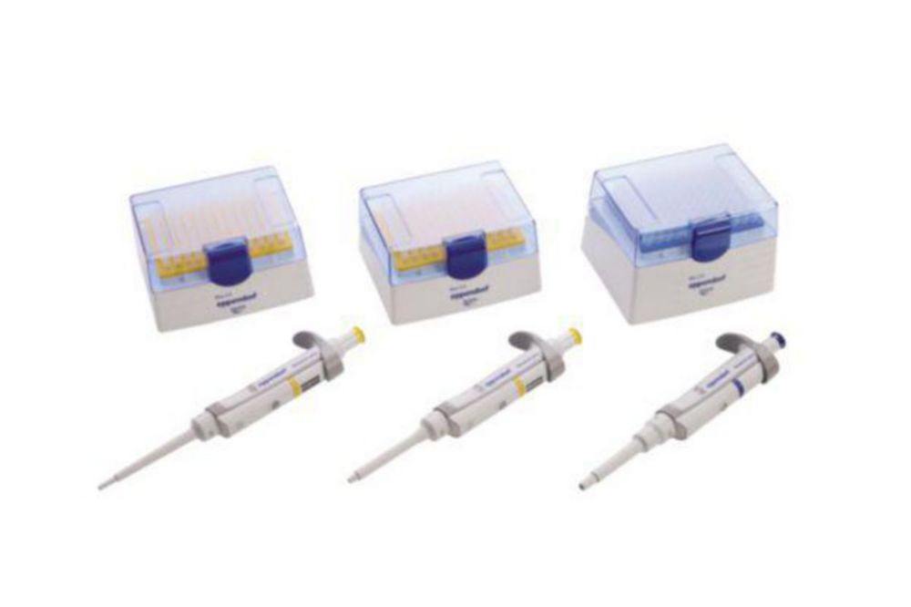 Jednokanálové mikrolitrové pipety Eppendorf Research plus 3-Packs (obecný laboratorní produkt), variabilní