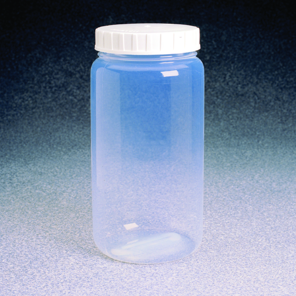 Lahve se širokým hrdlem Nalgene™, FEP, se šroubovacím uzávěrem, ETFE