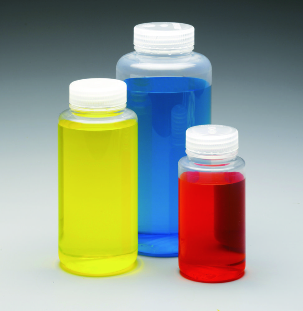Lahve se širokým hrdlem Nalgene™ PMP, se šroubovacím uzávěrem, PP