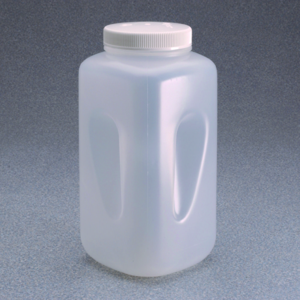 Hranaté láhve se širokým hrdlem Nalgene™, PPCO, se šroubovacím uzávěrem, PP