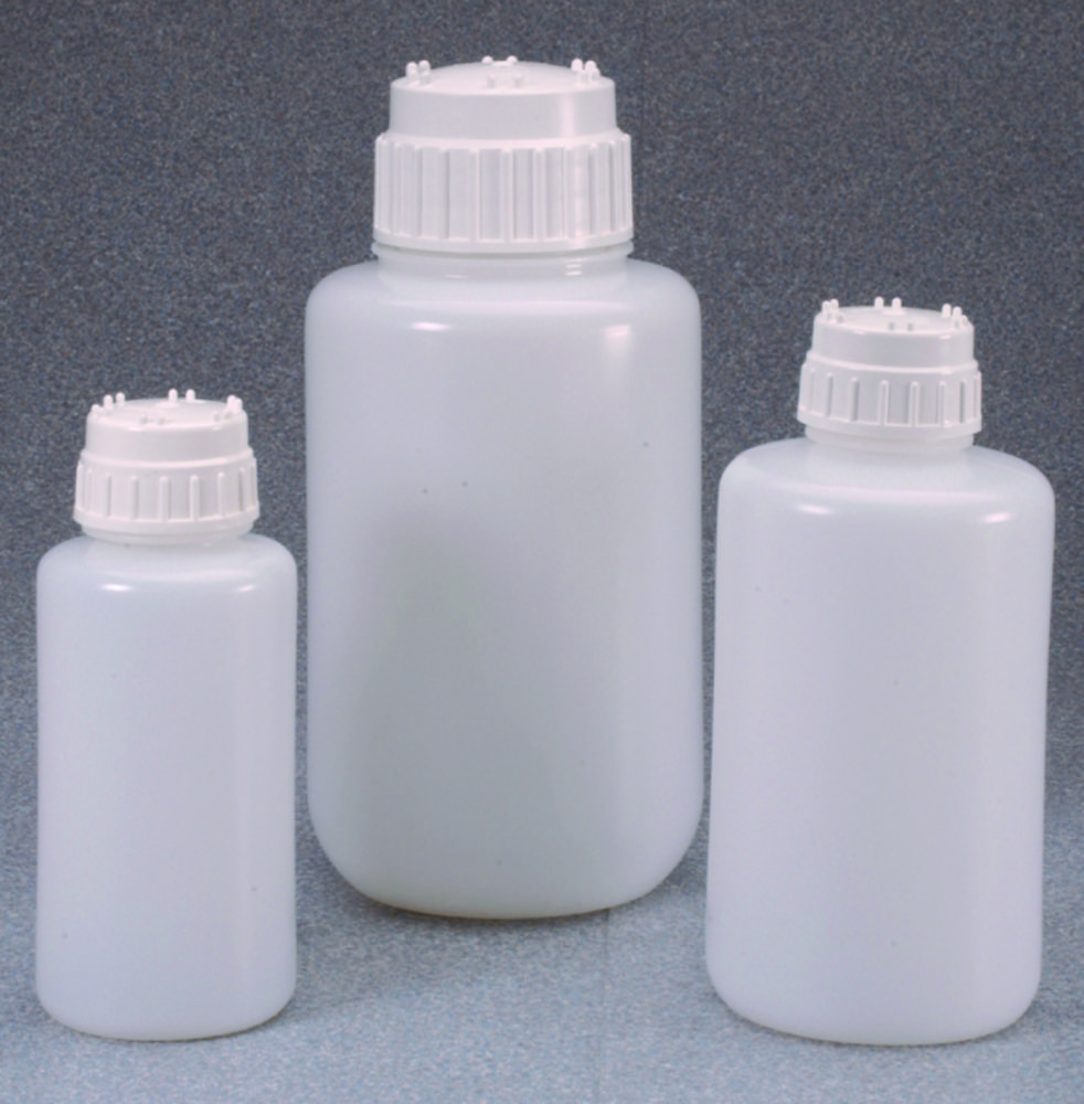 Lahve se širokým hrdlem Nalgene™, HDPE, s uzávěrem, PP