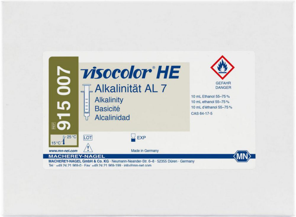 Testovací soupravy, <i><sup>VISOCOLOR®HE</sup> pro </i>analýzu vody