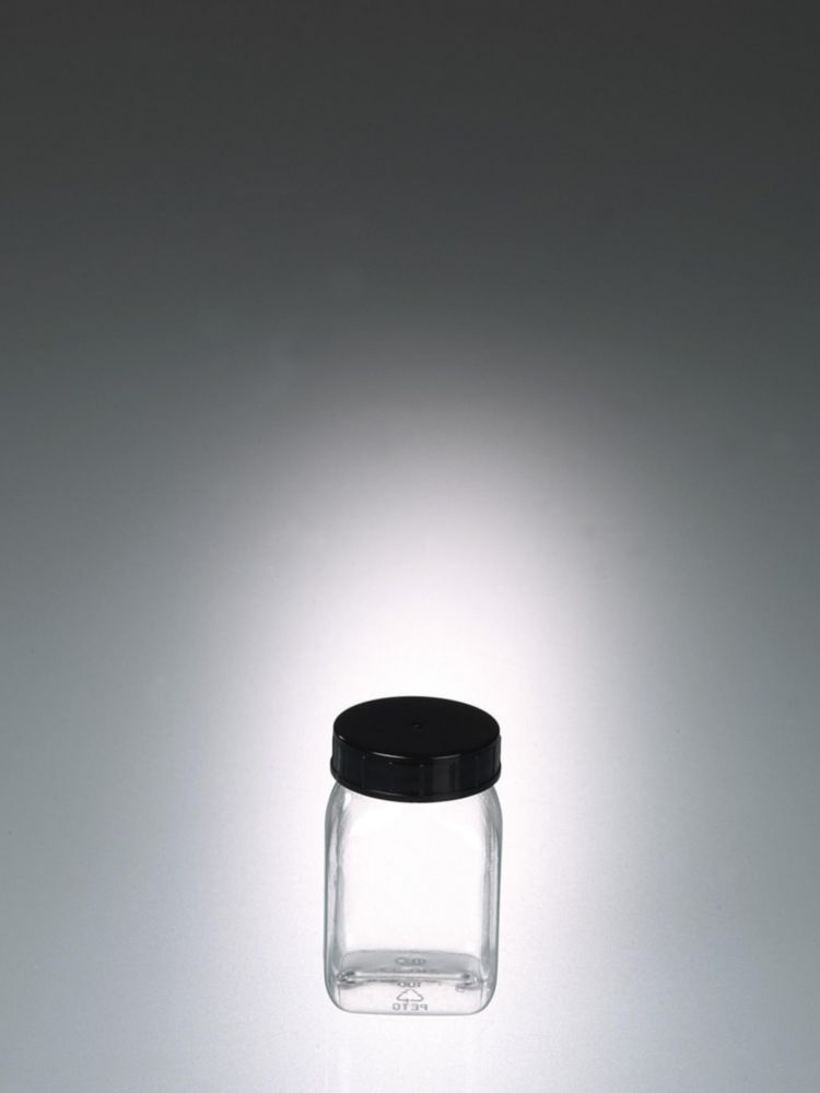Square wide-mouth containers, PETG