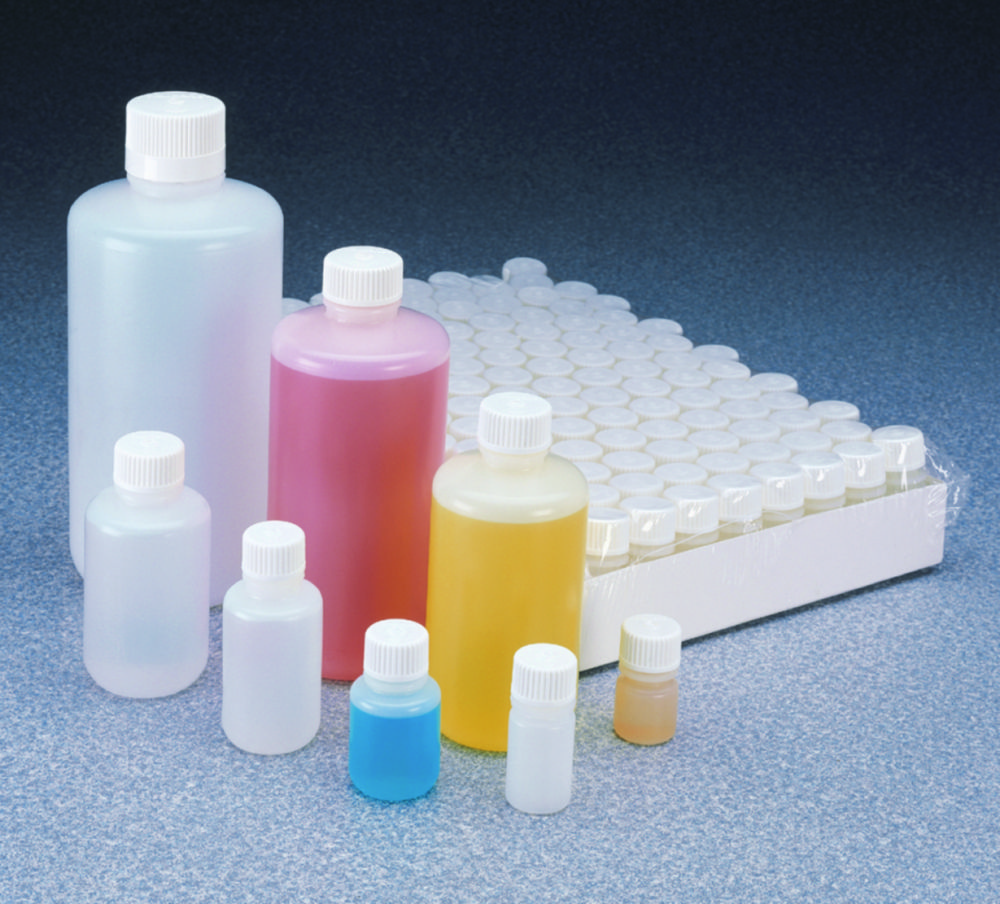 Lahve s úzkým hrdlem Nalgene™, HDPE, s uzávěrem, PP