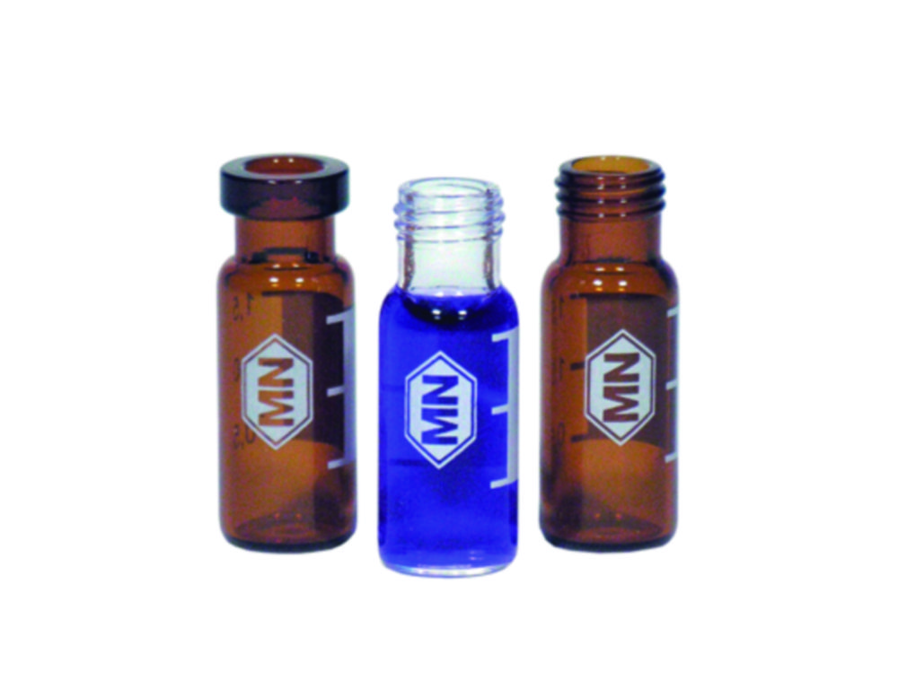 Screw thread vials N8, with screw caps