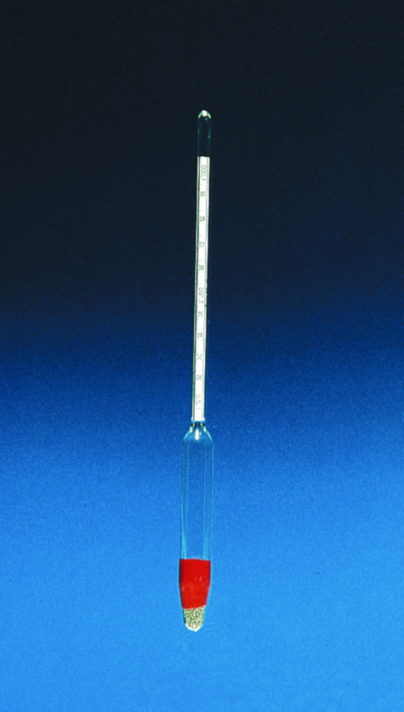 Hydrometrie, relativní hustota (S.G.)