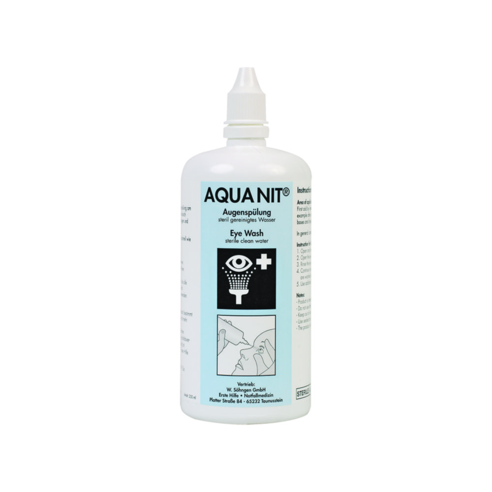 Náhradní láhev pro oční výplach Aqua NIT®, sterilní voda