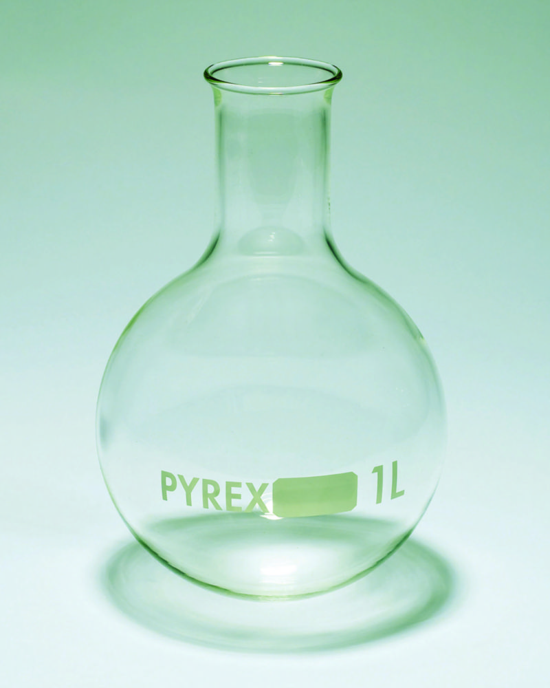 Baňka s kulatým dnem, <sup>Pyrex®</sup>, úzké hrdlo