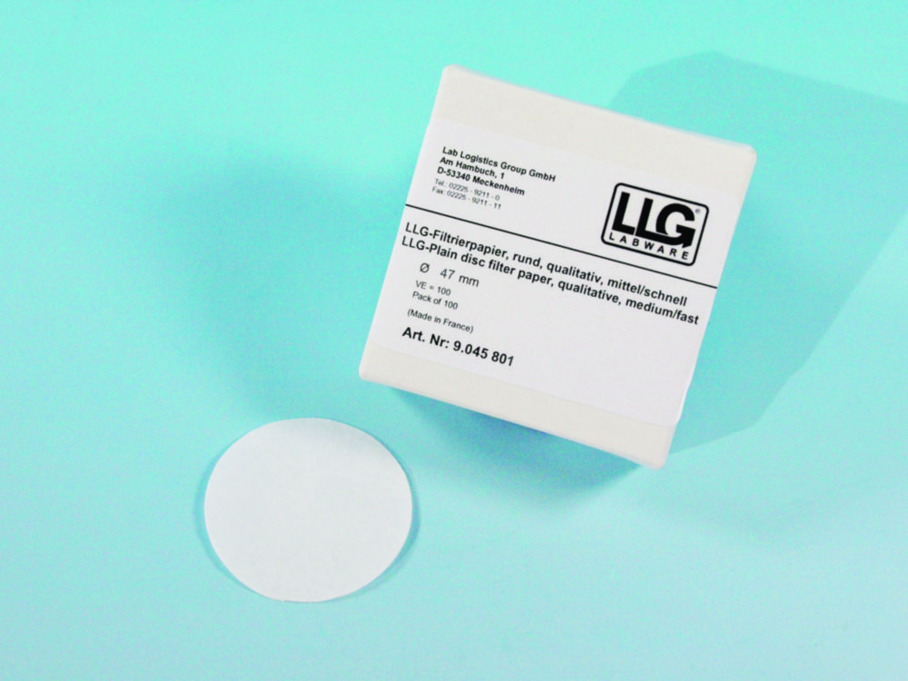 LLG-Filtrační papír, kvalitativní, kruhy
