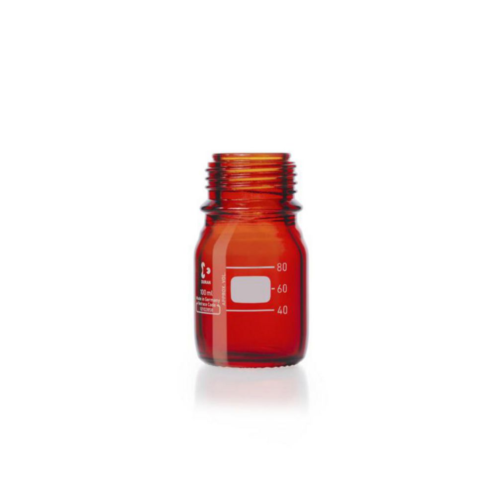 Laboratorní láhve, <sup>DURAN®</sup> jantarové barvy, se sledovacím kódem