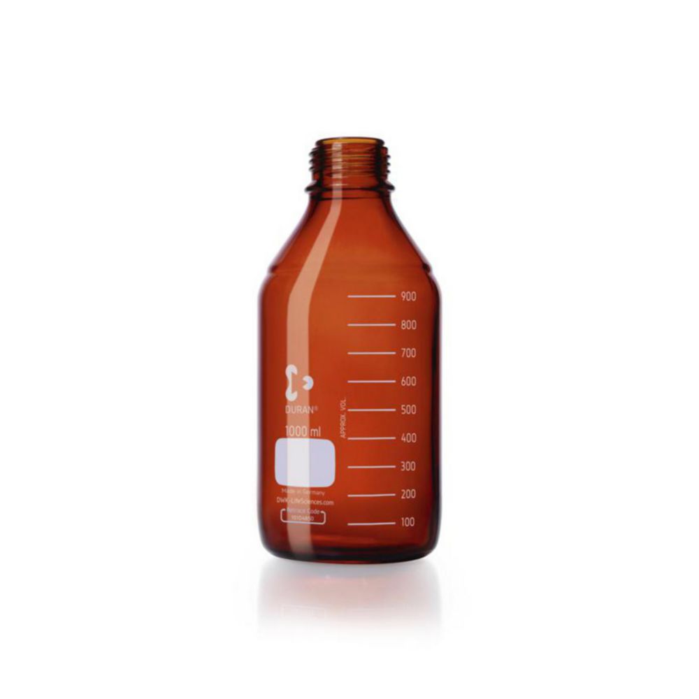 Laboratorní láhve, <sup>DURAN®</sup> jantarové barvy, se sledovacím kódem