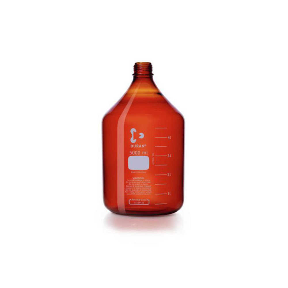 Laboratorní láhve, <sup>DURAN®</sup> jantarové barvy, se sledovacím kódem
