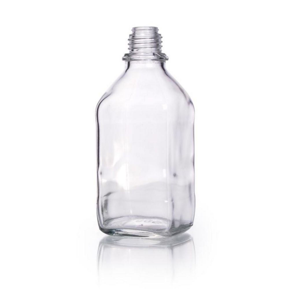 Hranaté láhve s úzkým hrdlem, sodovkové sklo