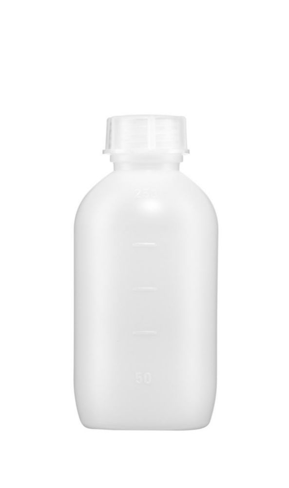 Lahve se středním hrdlem, série 307, HDPE se šroubovacím uzávěrem, PP