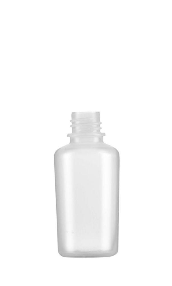 Kulaté láhve se čtvercovým ramenem bez uzávěru série 302, HDPE