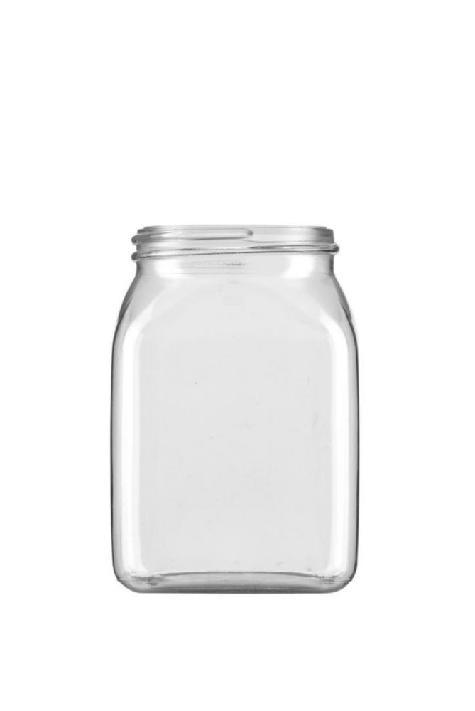 Čtvercové nádoby se širokým hrdlem bez uzávěru, řada 310, PETG